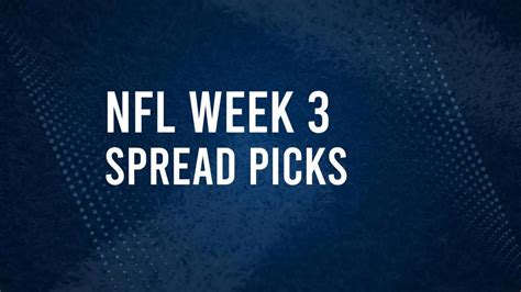 nfl spread picks week 3.